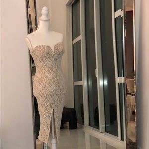 White Lace Cocktail Dress